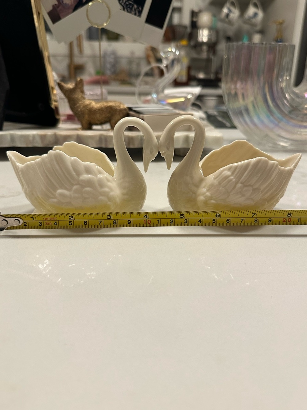 Vintage Pair of Lenox Swan Trinket Dishes - Picture 7 of 7